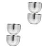 Angoily 4pcs Stainless Steel Shaving Bowl Shaving Cup for Men Easy to Clean for Home and Barbershop Use view 1