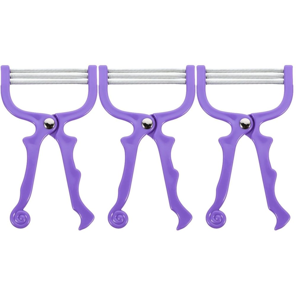 3pcs Facial Hair Remover Manual Hair Remover Spring Facial Hair Shavers Manual Face Hair Remover Hair Threader Facial Hair Cleaner Portable Face Hair Remover Face Hair Epilator