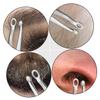 Angoily 3 Pcs Nose Hair Clip for Men Nasal Hair Removal Tool Brow Trimmer Portable Stainless Steel Material view 3