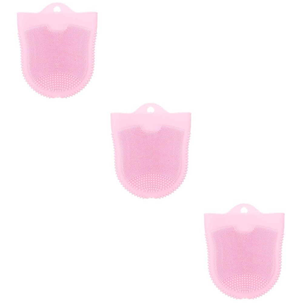 balacoo 3pcs Silicone Face Brush for Deep Cleansing and Exfoliation Gentle Skin Care Scrubber Dual-Sided Design for and Treatment Soft and Face Cleaning Tool