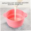 DIYEAH 2pcs Silicone Wax Melting Bowl - Inner Accessory for Wax Heater Practical Non-Stick Container for Hair Removal Capacity view 3