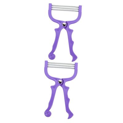 Angoily 2pcs Household Manual Facial Hair Threader Hair Remover Tool for Chin Cheeks Neck and Upper Lip and Easy to Use