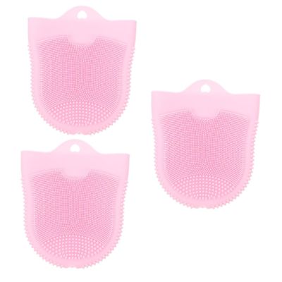 minkissy 3pcs Silicone Facial Cleansing Brush for Deep Pore Cleaning Soft Exfoliating Face Scrubber for Gentle Massage and Makeup Removal Skin-Friendly Design