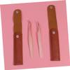 balacoo 8pcs Lash Extension Tweezers Precision Tweezers Set Lash Applicator Stainless Steel for Women view 3