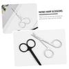 balacoo 4pcs Stainless Steel Facial Grooming Scissors Set for Eyebrow Nose Hair and Beard Trimming Ergonomic Design for Men and Women Beauty Tool for Daily Use view 3