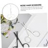balacoo 4pcs Stainless Steel Facial Grooming Scissors Set for Eyebrow Nose Hair and Beard Trimming Ergonomic Design for Men and Women Beauty Tool for Daily Use view 4