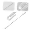 Angoily 2pcs Handheld Makeup Spatula for Mixing Foundations and Colors Acrylic Palette and Spatula for Professional Beauty Nail Art and Cosmetic Applications view 4
