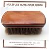 FRCOLOR 2pcs Beard Brush for Men Horsehair Shaving Brush Multi-use Great for Ears Neck and Beard Maintenance view 2
