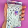 100pcs Cotton Baby Hair Ponytail Holders Kids Toddler Hair Ties No Damage to Hair Seamless Soft Ponytail Holders (White) view 1