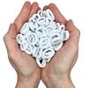 100pcs Cotton Baby Hair Ponytail Holders Kids Toddler Hair Ties No Damage to Hair Seamless Soft Ponytail Holders (White) view 2