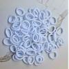 100pcs Cotton Baby Hair Ponytail Holders Kids Toddler Hair Ties No Damage to Hair Seamless Soft Ponytail Holders (White) view 3