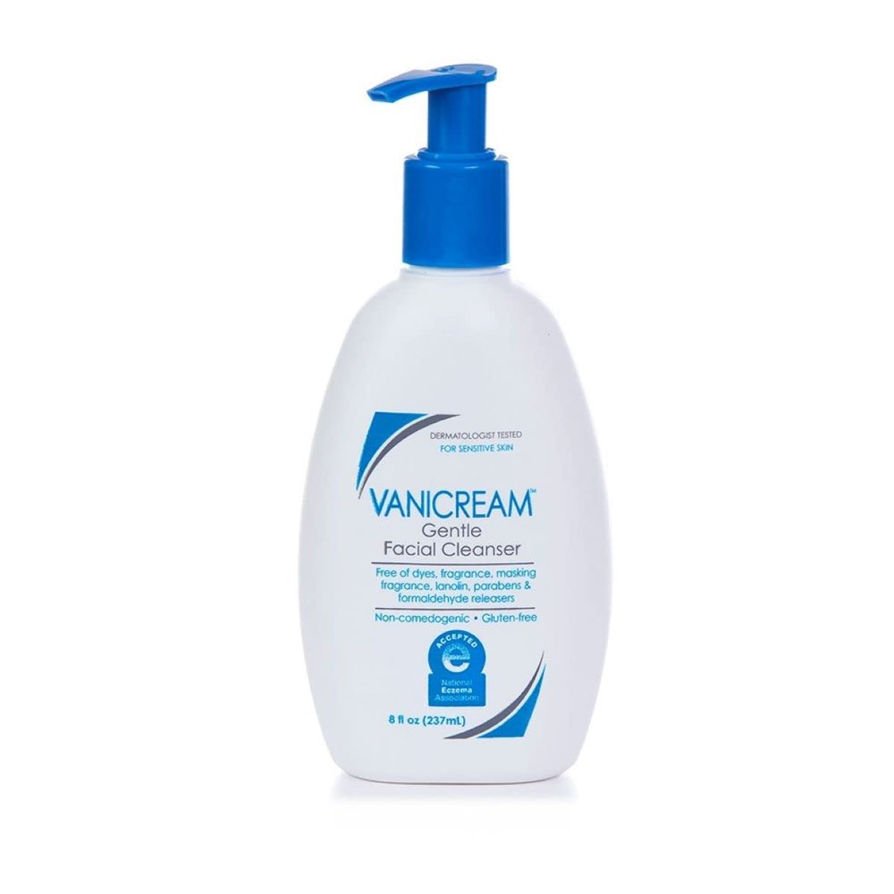 Vanicream Gentle Facial Cleanser with Pump Dispenser - for Those with Sensitive Skin - 8 fl oz (pack of 1)