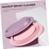 Mipcase 2sets Makeup Brush Cleaner Silicone Drying Basket for Brush Care and Easy Drying for Makeup Enthusiasts view 2