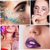 Mipcase 4sets Glitter Highlighters Neon Face Glitter Makeup Chunky Glitter Eyeshadow for Halloween Carnival Party *4 view 4