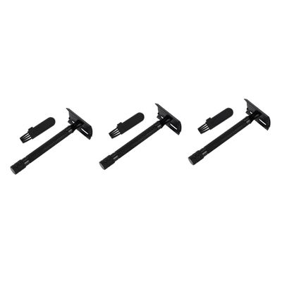 Angoily 3pcs Double Edged Safety Razor for Women Face Razors for Women Manual Beard Trimmer Shaving Tool