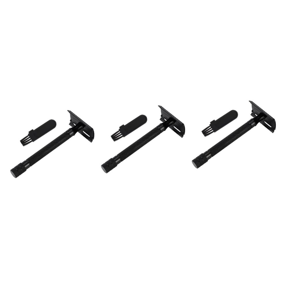 Angoily 3pcs Double Edged Safety Razor for Women Face Razors for Women Manual Beard Trimmer Shaving Tool