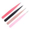 Angoily 4pcs Stainless Steel Pointed Eyebrow Tweezers Cosmetic Tool for Precision Plucking for Eyebrow Shaping and Hair Removal view 1