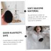Angoily 2pcs Silicone Shower Brush Dual-Sided Bath Massage Tool for Soft Bristles for and Comfort for Home Travel Use view 2