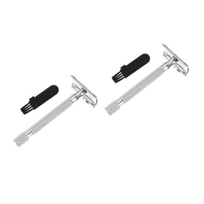 Angoily 2pcs Safety for Men and Women Shaving Smooth Handle Designed for Comfortable Shaving Included