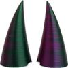 2x Demon horns for Headset/Cosplay - Made In USA - 20 Colors (Dual Green/Purple) view 3