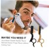 Angoily 2pcs Manual Razor for Men Classic Shaving Tool for Barbers Safe for Beard and Eyebrow Grooming Includes Gold and Black Razors Included view 2