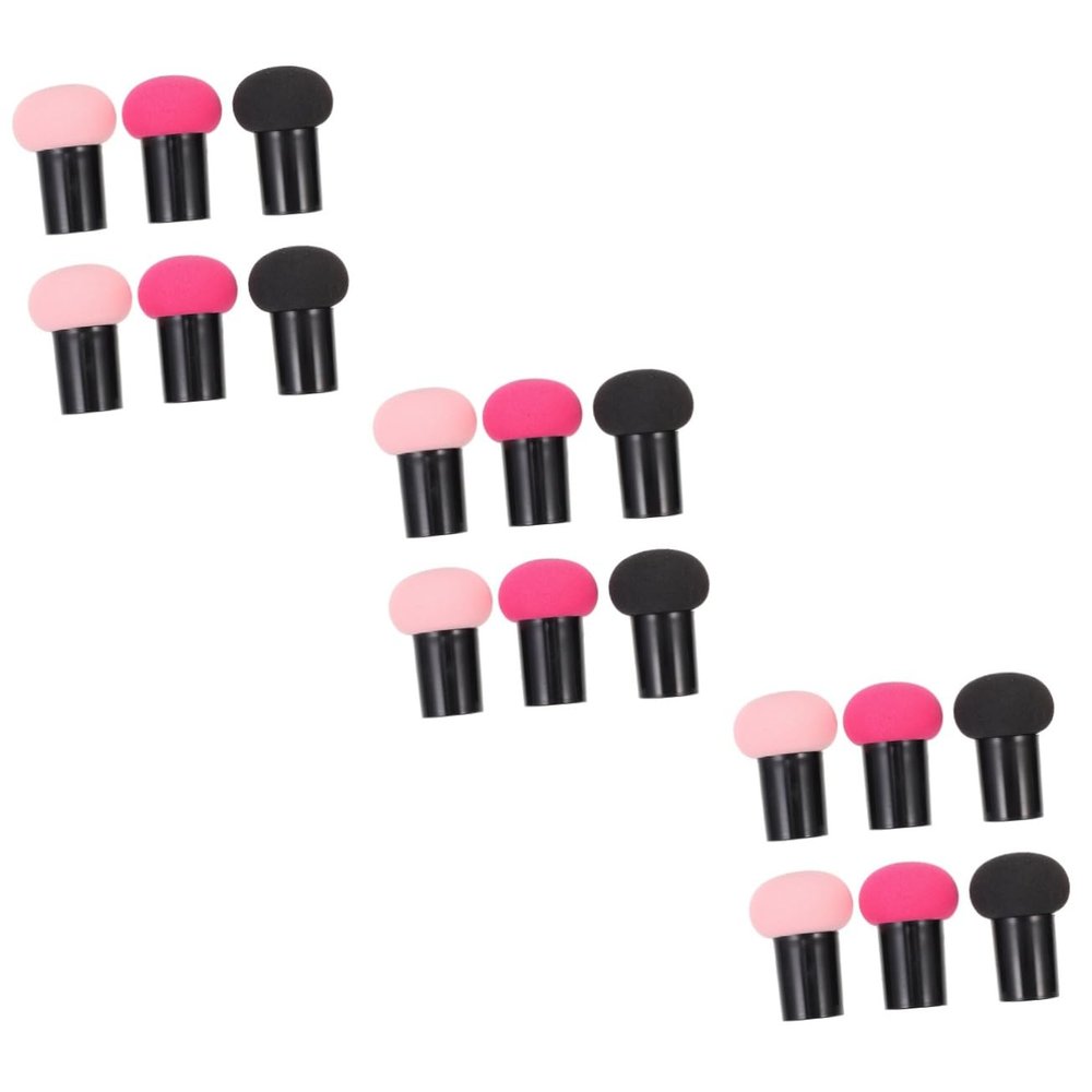 Mipcase 18pcs Mushroom Facial Foundation Sponges Makeup Blender Powder Puff Gentle Beauty Tools for Makeup Body Powder for Occasions