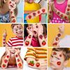 12 Sheets Strawberry Temporary Tattoos, Berry First Birthday Party Supplies Decorations Cute Fake Tattoos Strawberry Party Favors for Strawberry Gifts Goodie Bags Stuffers School Classroom Rewards view 4