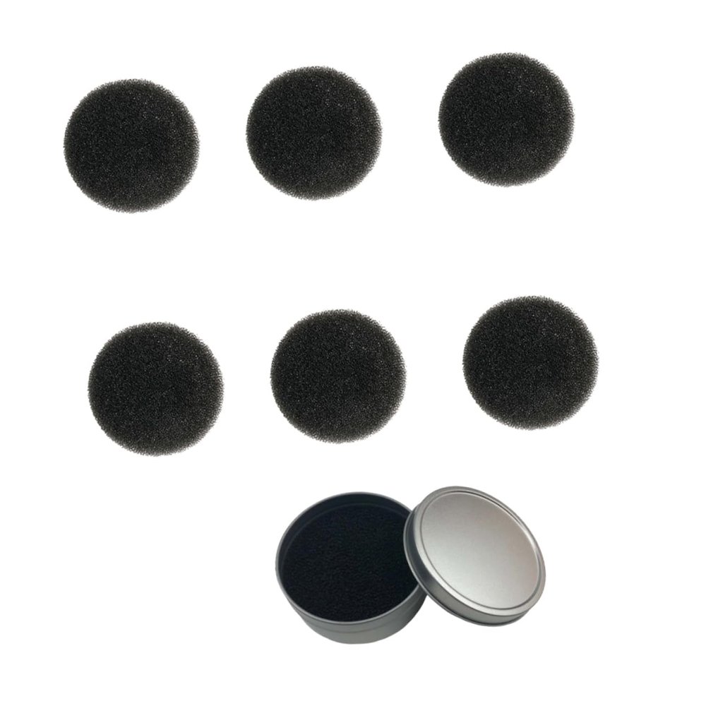 Housoutil 2sets Makeup Brush Cleaning Sponge Set Quick Dry Tool for Efficient Makeup Removal Includes Cleaner Replacement Sponges for Busy Women The Go