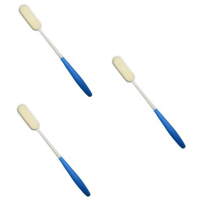 Angoily 3pcs Handle Bath Brush Soft Bristles for Back Scrubbing and Massaging Shower Tool for Easy Bathing Floating Design