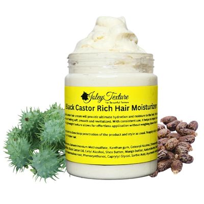Black Castor Oil | For All Hair Textures & Skin Types (Black Castor Oil and Coffee Hair Moisturizer, with Slippery elm and marshmallow root)