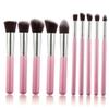 Housoutil 10pcs Makeup Brush Set for Daily Use Synthetic Hair Tools for Foundation Eyeshadow Blending Essential Cosmetic Collection for Professionals and Users view 1