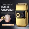 EKHOU Men's Shaver, Electric Foil Shavers for Men All Metal 2 in 1 Foil Trimmer LED Waterproof Shaving Machine 3-Speed Adjustable (Color : Sliver) view 2