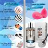 Generic Makeup brusn cleaner mini USB makeup brushcleaner machine makeup brush, suitable for various sizes of makeup brush beauty toolsGift for Women Wife Friends, White + Gray view 2