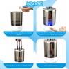 Generic Makeup brusn cleaner mini USB makeup brushcleaner machine makeup brush, suitable for various sizes of makeup brush beauty toolsGift for Women Wife Friends, White + Gray view 4