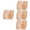 Healeved 8pairs Gel Ankle Heel Protectors Moisturizing Compression Sleeve for Dry Cracked Heels Comfortable Ankle Support for Women Washable Reusable Skin Tone view 1