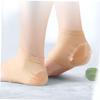 Healeved 8pairs Gel Ankle Heel Protectors Moisturizing Compression Sleeve for Dry Cracked Heels Comfortable Ankle Support for Women Washable Reusable Skin Tone view 3