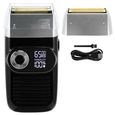 EKHOU Men's Shaver, Professional Shaver Hair Cleaning Shave Shaper Foil Electric Shaver Head Shaving Machine Rotary Motor Electric Razor for Men (Color : Black)