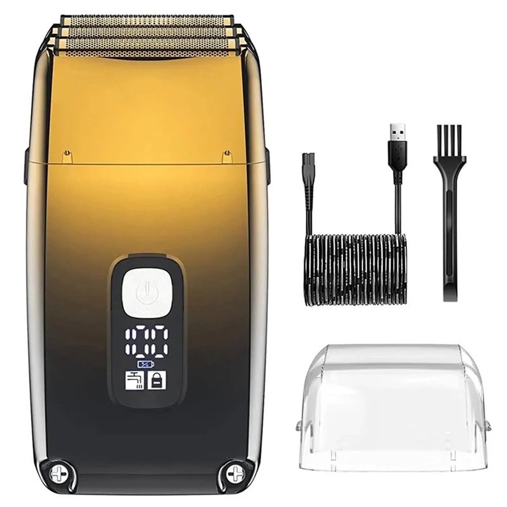 EKHOU Men's Shaver, 3-Blade System Rechargeable Electric Shaver for Men Powerful Hair Beard Electric Razor Wet Dry Head Bald Shaving Machine
