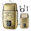 EKHOU Men's Shaver, All Metal Digital Display Men's Electric Shaver Full Body Washing Household Electric Razor Hair Salon Bald Hair Clipper view 1