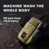 EKHOU Men's Shaver, All Metal Digital Display Men's Electric Shaver Full Body Washing Household Electric Razor Hair Salon Bald Hair Clipper view 3
