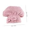 Housoutil 2pcs Microfiber Hair Drying Cap Fast Absorbent Coral Fleece Shower Caps White for Quick Drying and Comfort After Bathing for Daily Use and Travel view 3