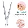 4PC 8 Diamond Dust Nail File - Stainless Steel Nail Dresser - 2PC 9 INCH & 2PC 6INCH view 3