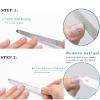 4PC 8 Diamond Dust Nail File - Stainless Steel Nail Dresser - 2PC 9 INCH & 2PC 6INCH view 4