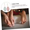 Housoutil 2pcs Pumice Stone Foot Callus Remover for Smooth Skin Natural Volcanic Stone Foot Scrubber Trimmer Blue Pink view 3
