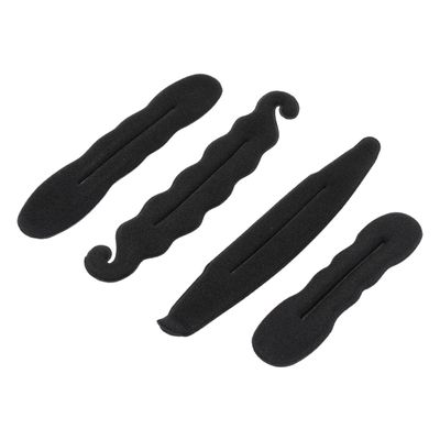 Housoutil 4Pcs Donut Hair Bun Maker with Sponge for Women Includes Large and Small Hair Styling Tool for Neat Ballerina Buns and Elegant Updos Suitable for Ballet and Dance Recitals