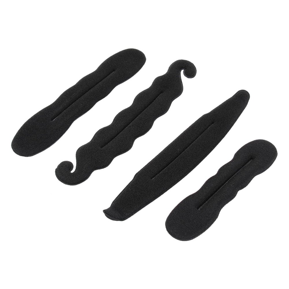 Housoutil 4Pcs Donut Hair Bun Maker with Sponge for Women Includes Large and Small Hair Styling Tool for Neat Ballerina Buns and Elegant Updos Suitable for Ballet and Dance Recitals