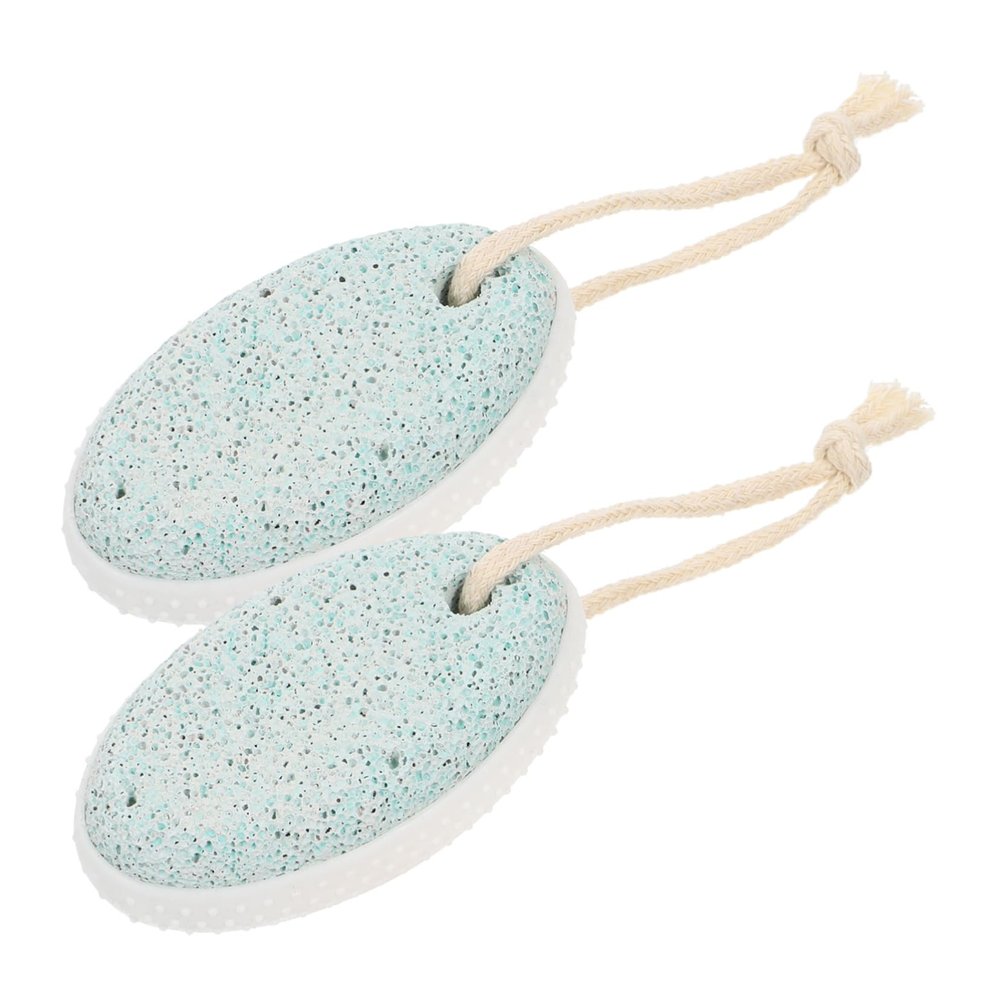 Housoutil 2pcs Pumice Stone Natural Foot Grinder for Dead Skin Removal Callus Scrubber Reusable Foot Care Tool and Smooth Skin