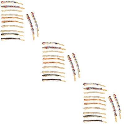 Housoutil 30pcs Assorted Color Crystal Rhinestone Hair Clips for Women Elegant Hair Accessories for Girls Hairpins for Various Styles for Daily Wear and Special Occasions