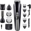 Hair Clippers for Men, Self-Service Hair Clippers Detail Trimmer Electric Haircut Kit for Quick Cut for Men and Family Use Charging Clipper Six Replacement Blades view 1