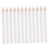 WOFASHPURET 24pcs Nail Point Drill Pencil Nail Gems Picker Nail Drawing Tools Sticky Dotting Pen Nail Tools Beadable Pens Kit Manicure Dotting Pen Nails Gems Sticky Nails White Wood Dot, 9x0.7x0.7cm view 1